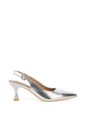 Sorento Arniston Metallic Sling Back High Heels, Silver image