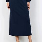 Soyaconcept Banu Jersey Pencil Midi Skirt, Navy image