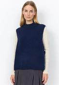 Soyaconcept Orlean Tie Side Knit Vest, Navy image