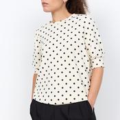 Soyaconcept Godiva Polka Dot Short Sleeve Sweatshirt, Cream image