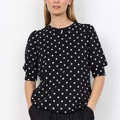 Soyaconcept Godiva Polka Dot Short Sleeve Sweatshirt, Black image