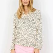 Soyaconcept Marica Floral Jersey V Neck Blouse, Cream image