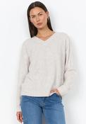 Soyaconcept Orlean V Neck Knit Jumper, Neutral image