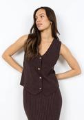 Soyaconcept Kanita Ribbed Waistcoat, Brown image