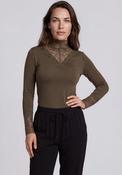 Soyaconcept Marica Lace Detail Top, Green image