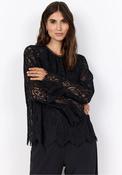 Soyaconcept Vahida Lace Sheer Blouse, Black image