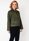 Soyaconcept Hajra Faux Suede Jacket, Green image
