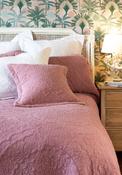 Forever England Stonewash Cotton Bedspread, Dark Pink image
