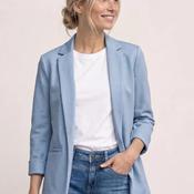 Street One Open Cut Long Blazer, Blue
