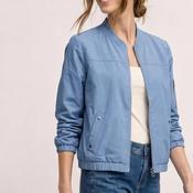 Street One Front Zip with Stud Detail Jacket, Blue