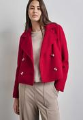 Street One Cropped Trench Coat, Red image