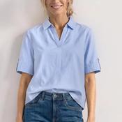 Street One V-Neckline Blouse, Blue