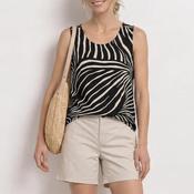 Street One Animal Print Top, Black and White