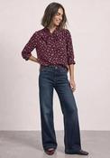 Street One Long Sleeve with Bow Detail Blouse, Wine image