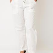 Street One Cotton-Blend Wide Leg Trousers, White image