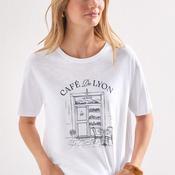 Street One Café Lyon Print T-Shirt, White image