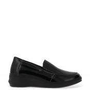 Suave Aoife Metallic Patent Slip On Comfort Shoes, Black