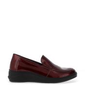 Suave Aoife Metallic Patent Slip On Comfort Shoes, Wine