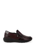 Suave Burgos Leather Slip On Comfort Shoe, Burgundy image