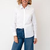 Sunday Basic Button Front Shirt, White image