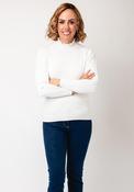 Sunday by Godske Ribbed High Neck Jumper, White image