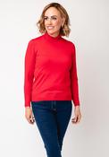 Sunday by Godske Ribbed High Neck Jumper, Red image