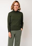Sunday by Godske Ribbed High Neck Jumper, Green image