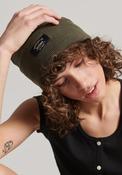 Superdry Classic Knitted Beanie Hat, Olive Green Marl image