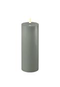 Deluxe Homeart LED Tall Narrow Pillar 7.5x20cm Candle, Sage Green image