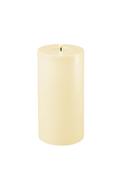 Deluxe Homeart LED Tall Thick Pillar 10x20cm Candle, Cream image