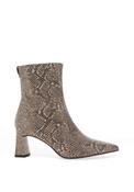 Tamaris Faux Snack Block Heeled Sock Boots, Beige