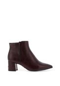 Tamaris Suede Heeled Ankle Boots, Wine image
