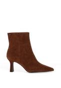 Tamaris Suede Structured Ankle Sock Boot, Brown image