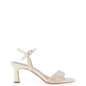 Tamaris Satin Diamante Detailed Heeled Sandals, Champagne image