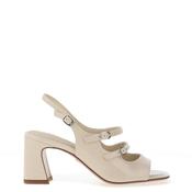 Tamaris Faux Patent Double Strap Sandals, Warm Ivory image
