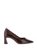 Tamaris Crackled Faux Patent High Heels, Chocolate Brown image