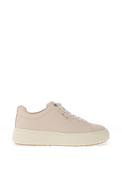 Tamaris Pebbled Leather Platform Trainers, Light Beige image