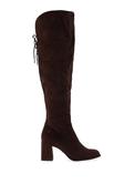 Tamaris Suede Block Heel Knee High Boot, Brown image
