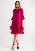 Thanny Ruffle Trim Shift Dress, Pink image