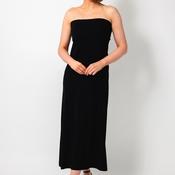 Thanny One Size Sleeveless Stretchy Smock Dress, Black