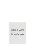 The Pear in Paper Older &amp; Wiser but Mostly Older Card image