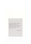 The Pear in Paper Mark Twain My Mother Quote Card image