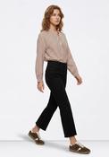 Tiffosi Cropped High Waisted Jeans, Black image