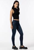 Tiffosi One Size Double Up Skinny Jeans, Dark Blue Denim image