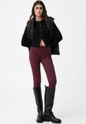 Tiffosi One Size Double Up Skinny Jeans, Wine image