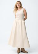 Tiffosi Womens Fuji Contrast Striped Maxi Dress, Beige image