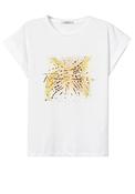 Tiffosi Foil Print Short Sleeve T-shirt, White image