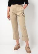 Tiffosi Toulouse Turned Up Hem Straight Leg Trousers, Beige image