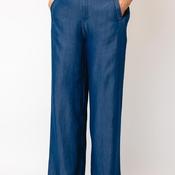 Tiffosi Lence Wide Leg Trousers, Medium Blue
