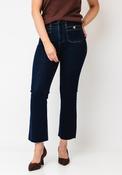 Tiffosi Cropped Flare Jeans, Dark Blue image